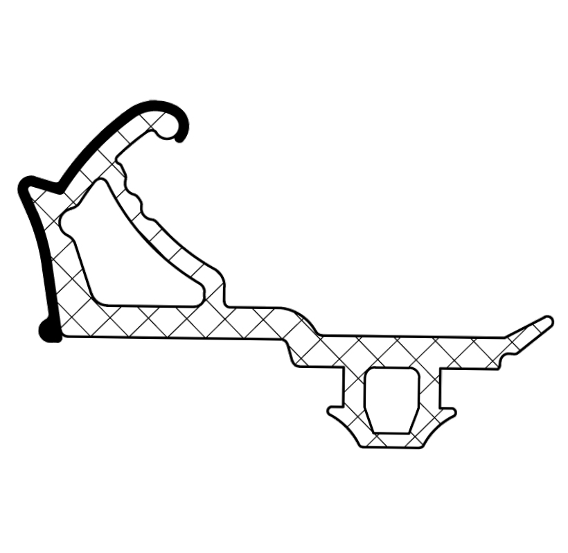 Joint isophonique pour porte métallique habitat