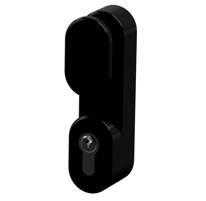 Poignée de tirage extérieure pour anti-panique avec cylindre